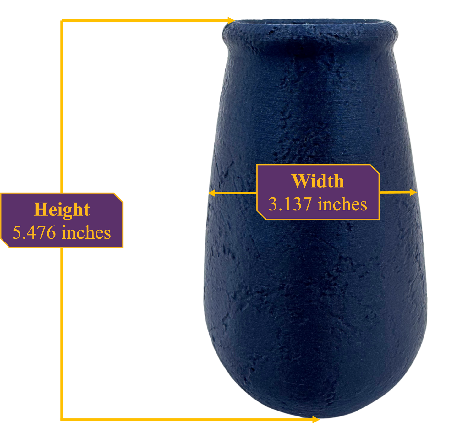 Blue Lapis Lazuli Vase