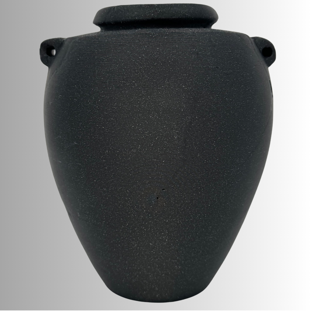 Dark Andesite Porphyry Vase
