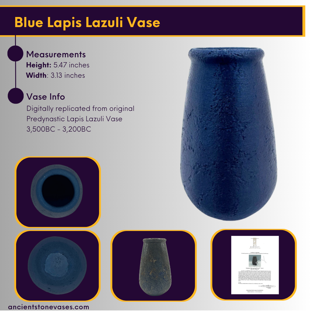 Blue Lapis Lazuli Vase