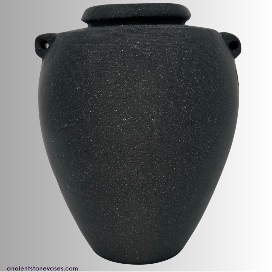 Dark Andesite Porphyry Vase
