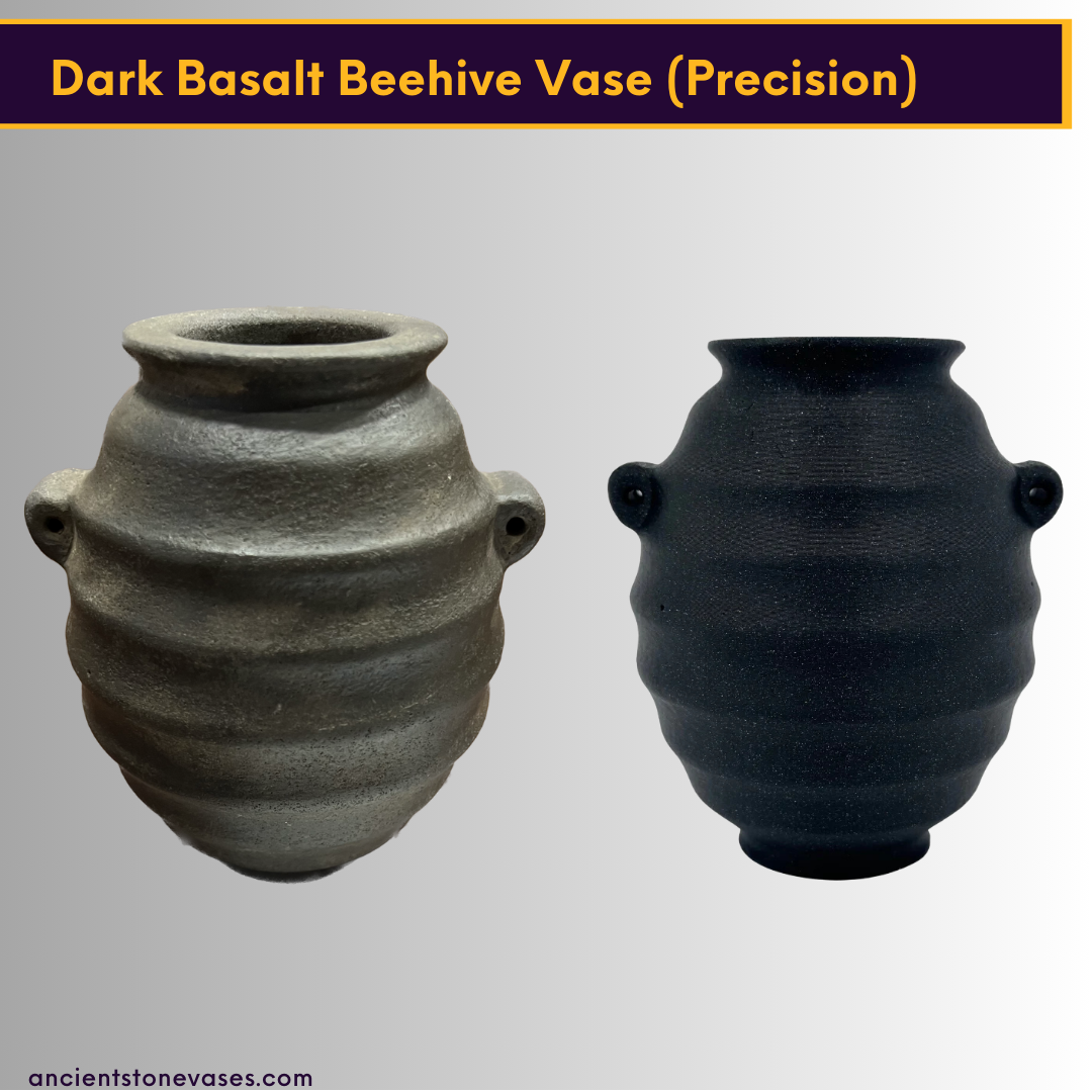Dark Basalt Beehive Vase (Precision/Consistent w/Machining)