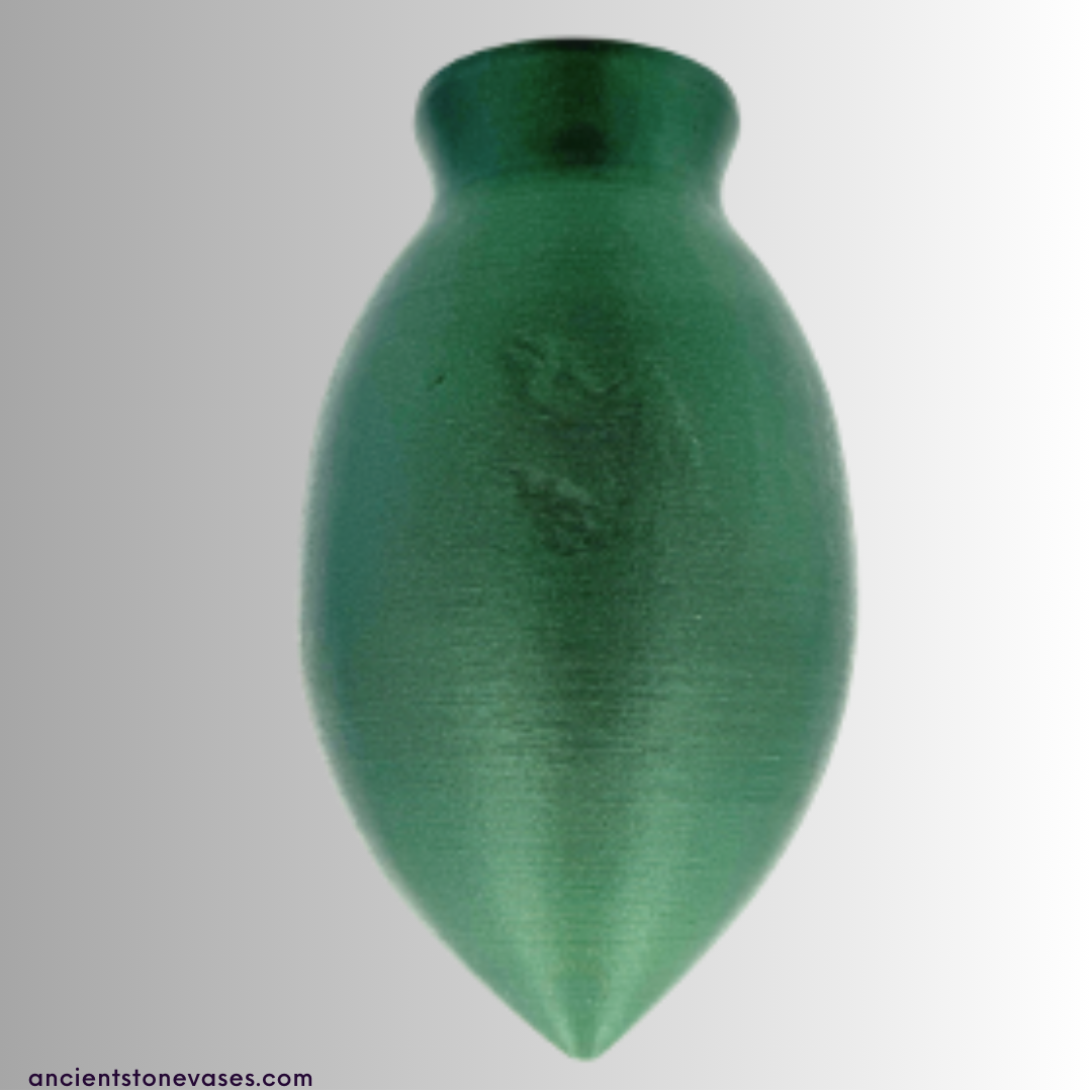Green Serpentine Vase (with stand)