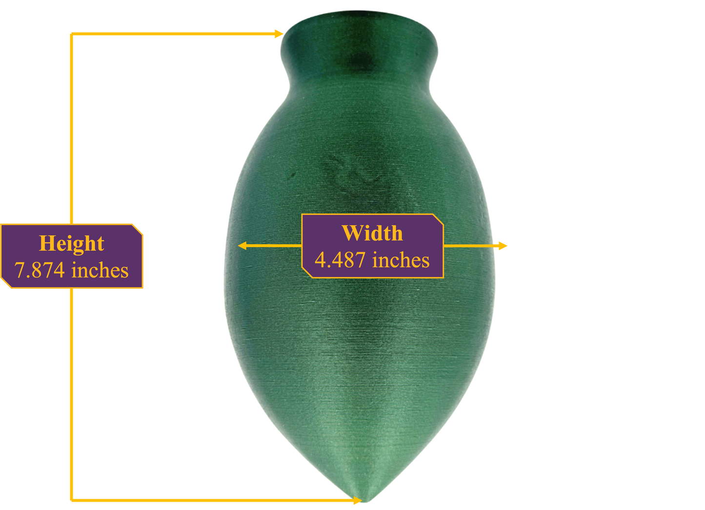 Green Serpentine Vase (with stand)