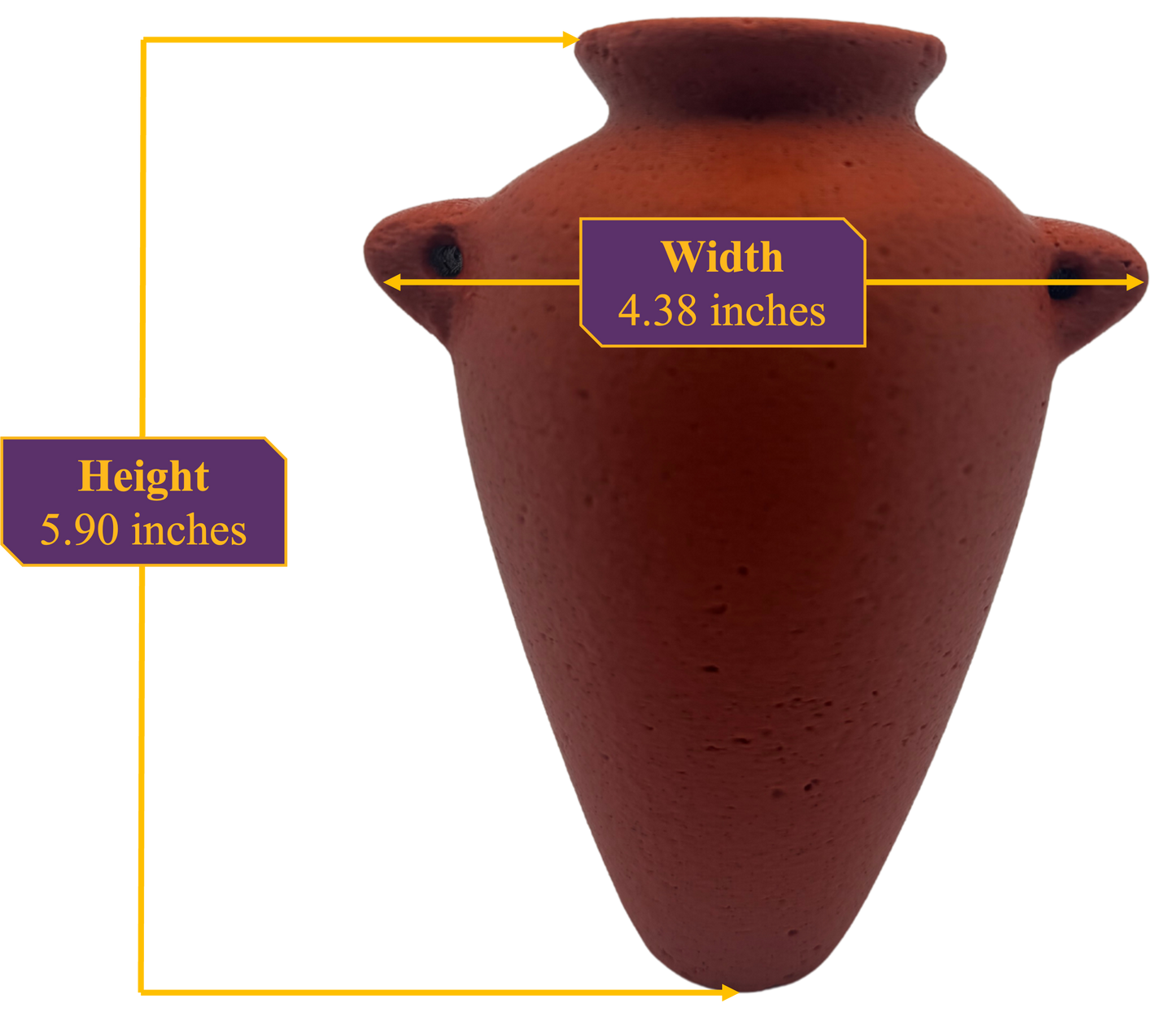 Egyptian Mottled Granite Vase