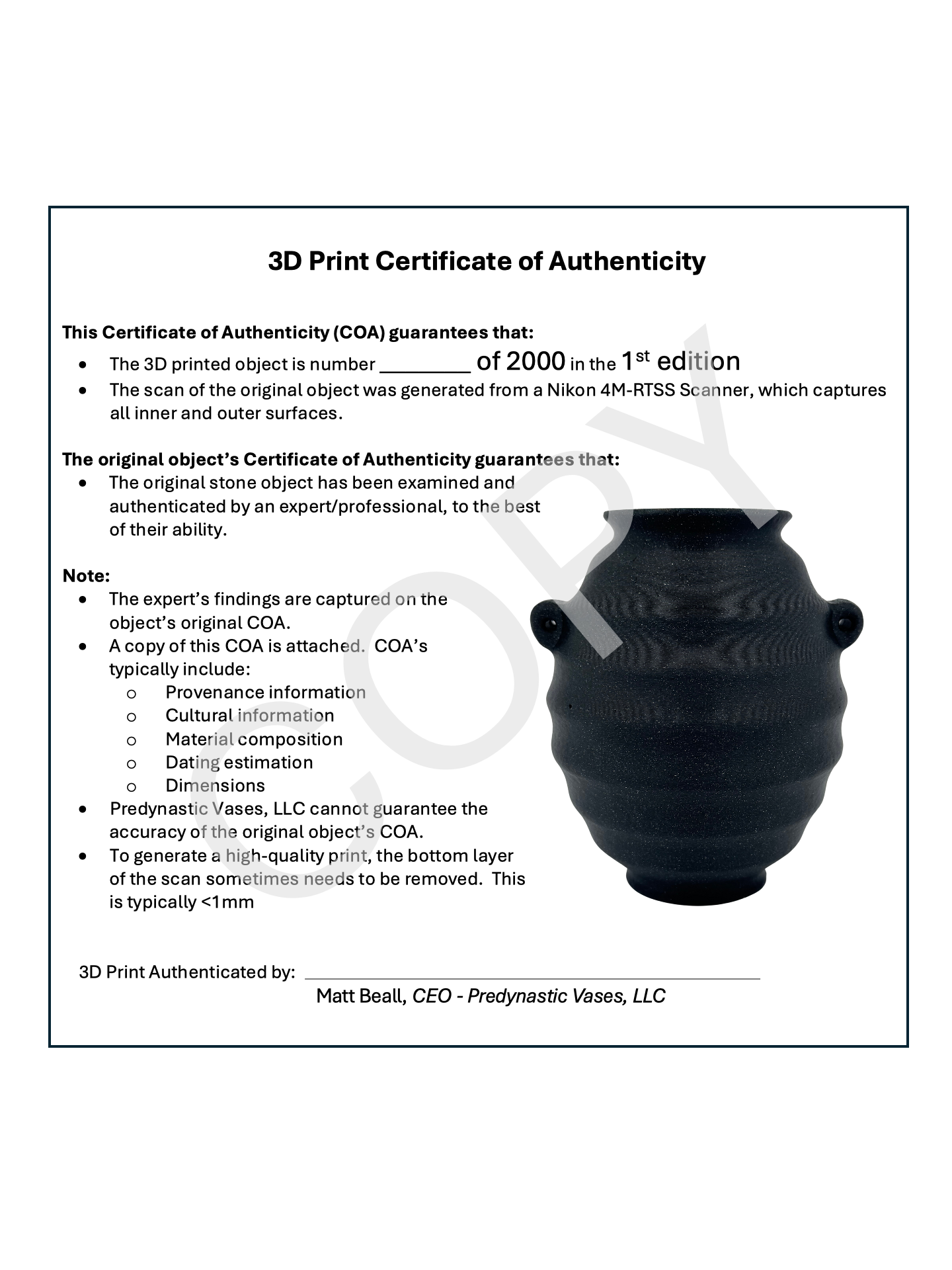Dark Basalt Beehive Vase (Precision)