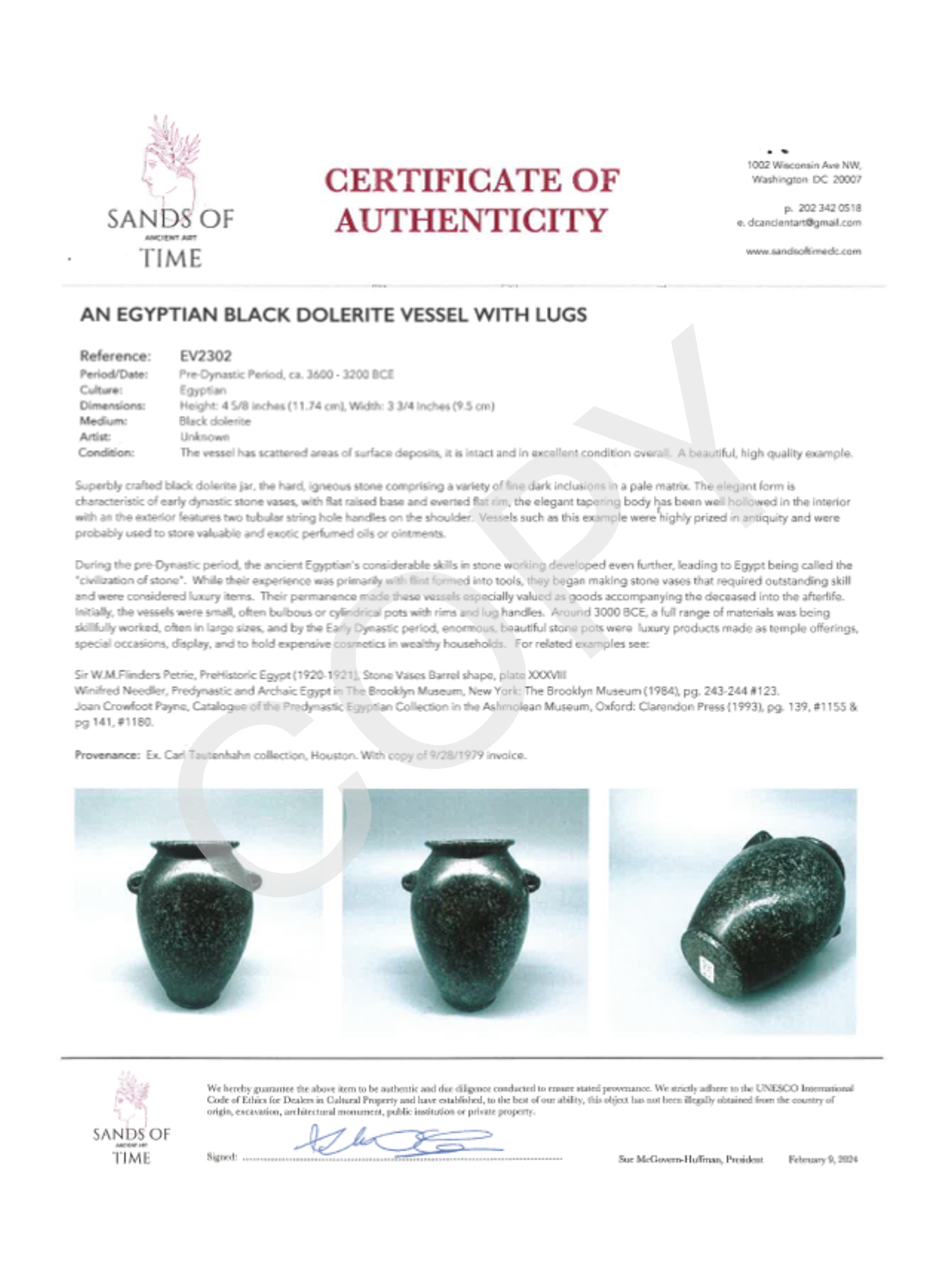 Dark Dolerite Vase (Precision)