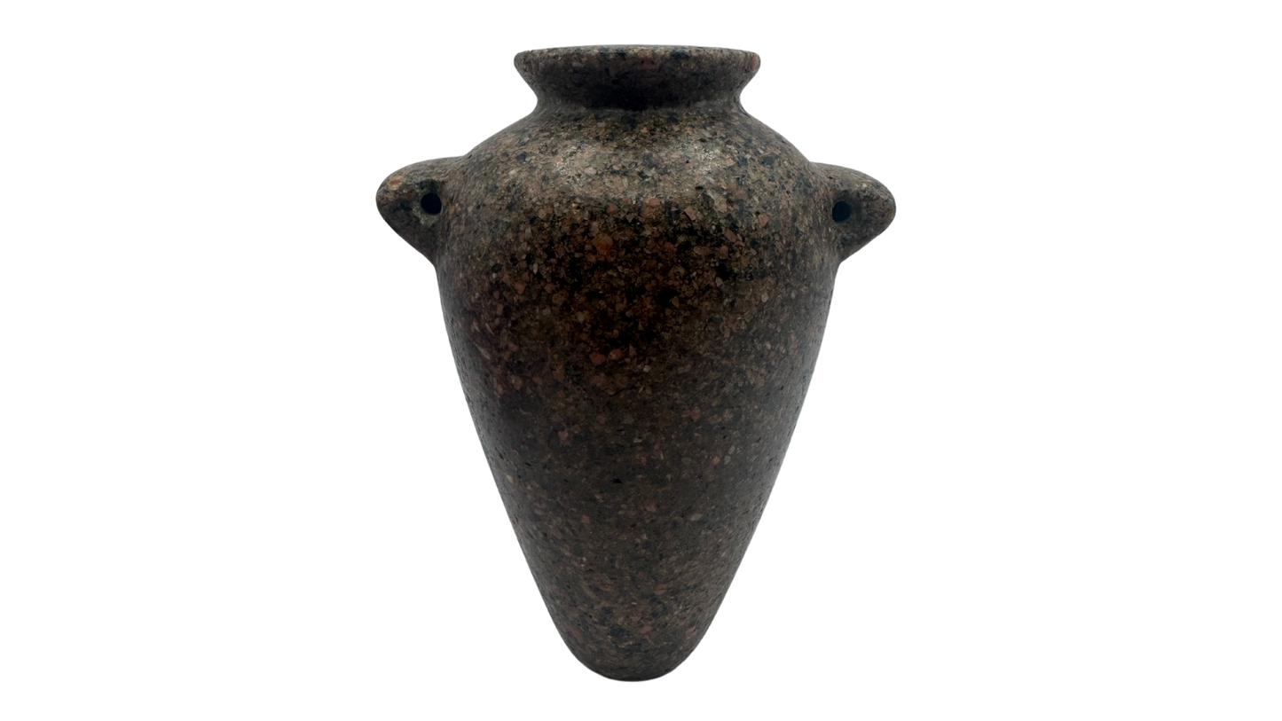 Egyptian Mottled Granite Vase