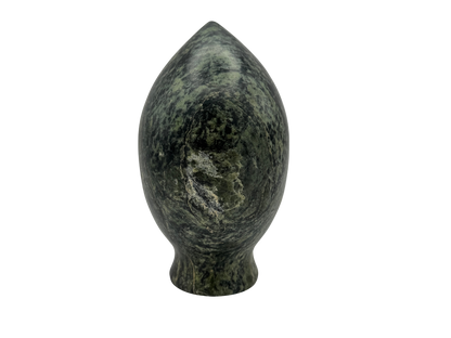 Green Serpentine Vase (with stand)