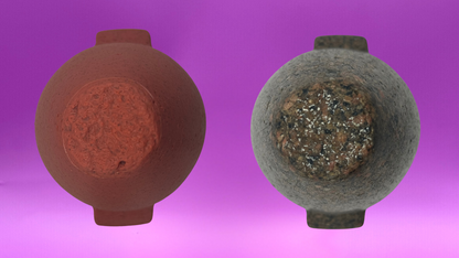 Egyptian Mottled Granite Vase