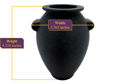 Dark Dolerite Vase (Precision)