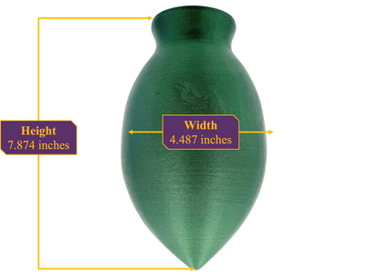 Green Serpentine Vase (with stand)