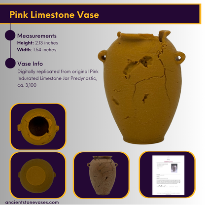Pink Limestone Vase