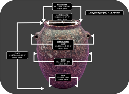 Thin Walled Red Granite Vase (Precision)