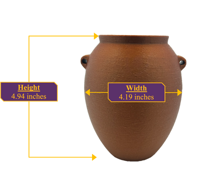 Thin Walled Red Granite Vase (Precision)
