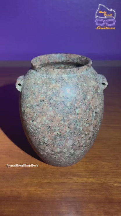 Thin Walled Red Granite Vase (Precision)