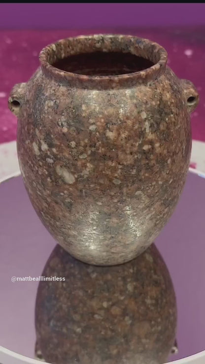Thin Walled Red Granite Vase (Precision)
